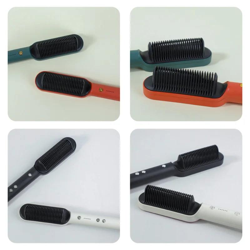 Escova Alisadora - Secadora e Cerâmica Skytur: Alisa, Modela e Elimina Frizz - Entrega Rápida para Todo o Brasil