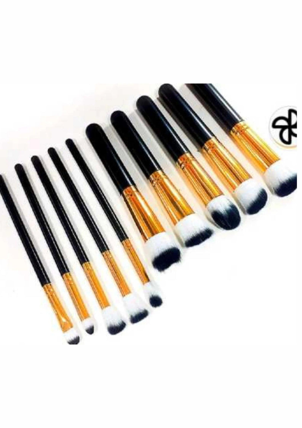 Kit 10 Pincéis de Maquiagem Kabuki Profissional