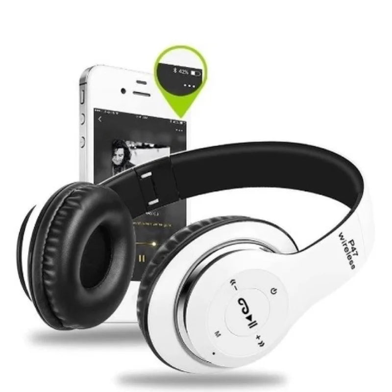 Fone de Ouvido Bluetooth P47 Sem Fio 5.0 - Headphone P47 Confortável - FRETE GRÁTIS