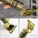 Kit Máquina de Cortar Cabelo e Barba Profissional Dourada - Aparador Cortador de Cabelo - FRETE GRÁTIS