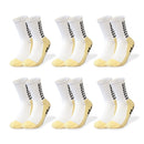 Meia Antiderrapante Esportiva Aura Shaper – Kit 6 Pares - Grip Silicone Profissional para Futebol, Corrida e Treinos | Envio Grátis Brasil