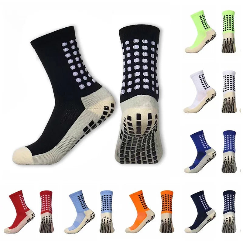 Meia Antiderrapante Esportiva Aura Shaper – Kit 6 Pares - Grip Silicone Profissional para Futebol, Corrida e Treinos | Envio Grátis Brasil